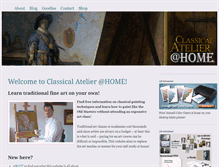 Tablet Screenshot of classicalatelierathome.com